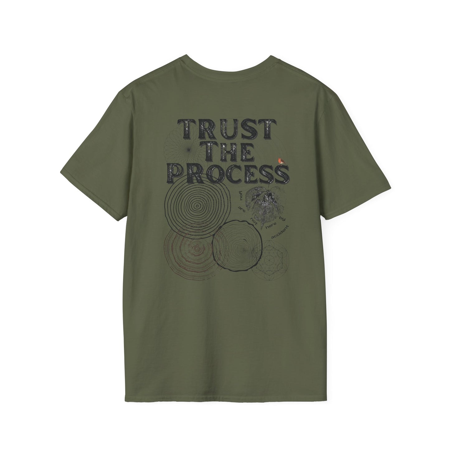 Unisex 'Trust The Process" T-Shirt w/ Black Letters