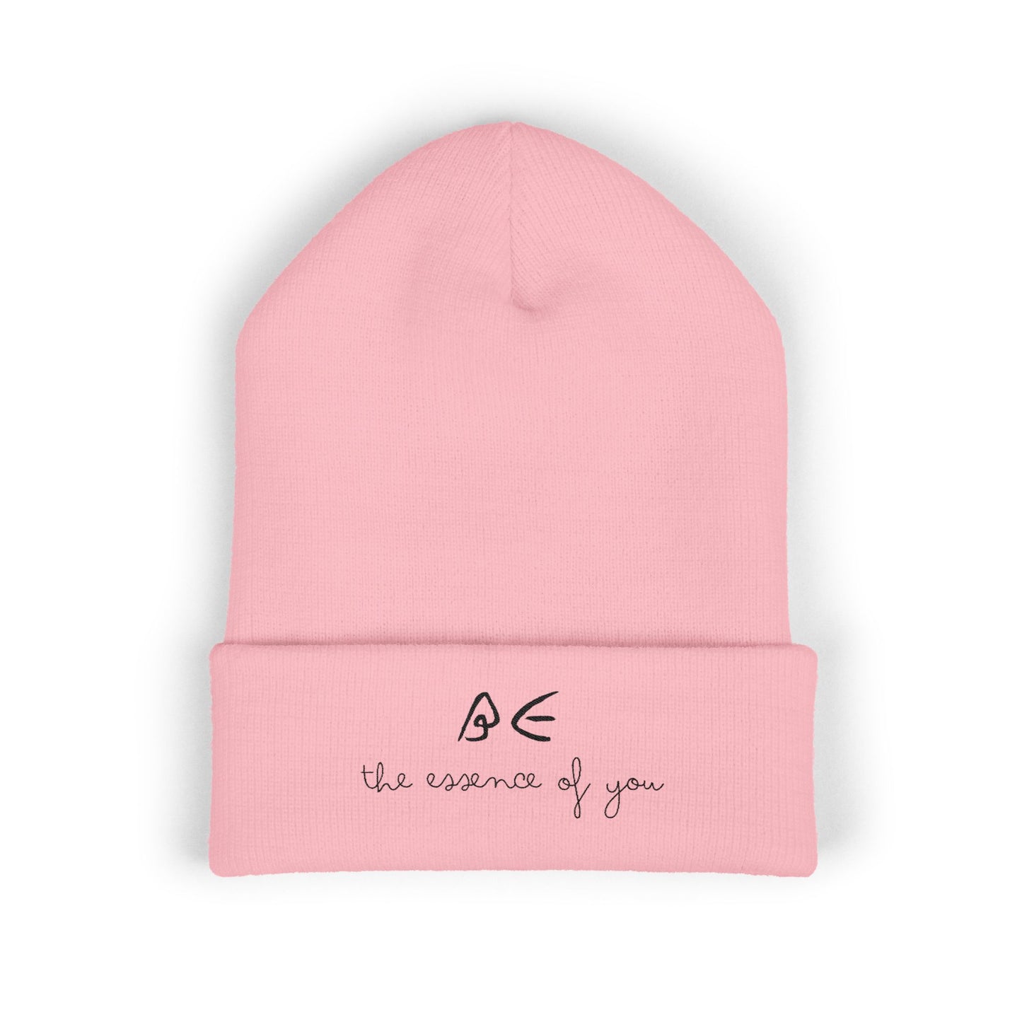 Stylish Embroidered Beanie for Cooler Adventures w/ Black Letters