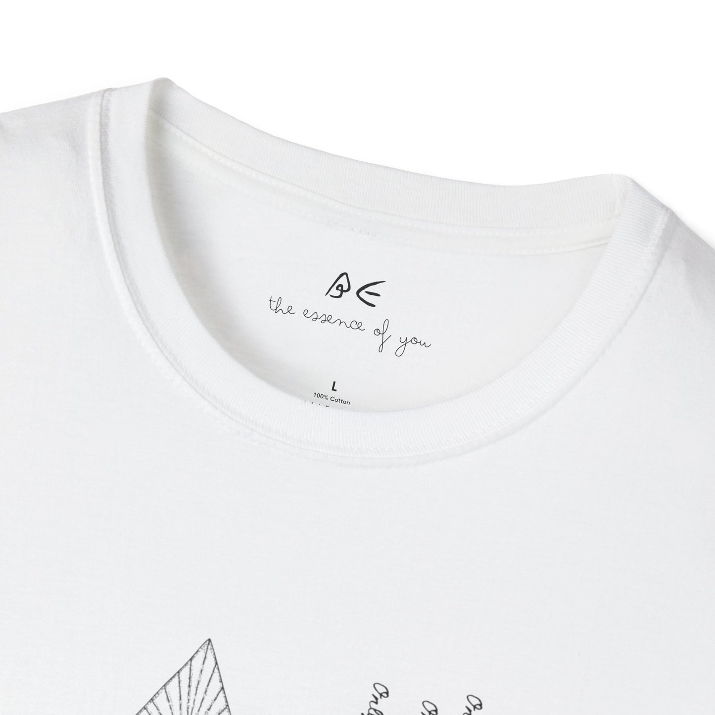 Spiritual Love Unisex Softstyle T-Shirt w/ Black Letters