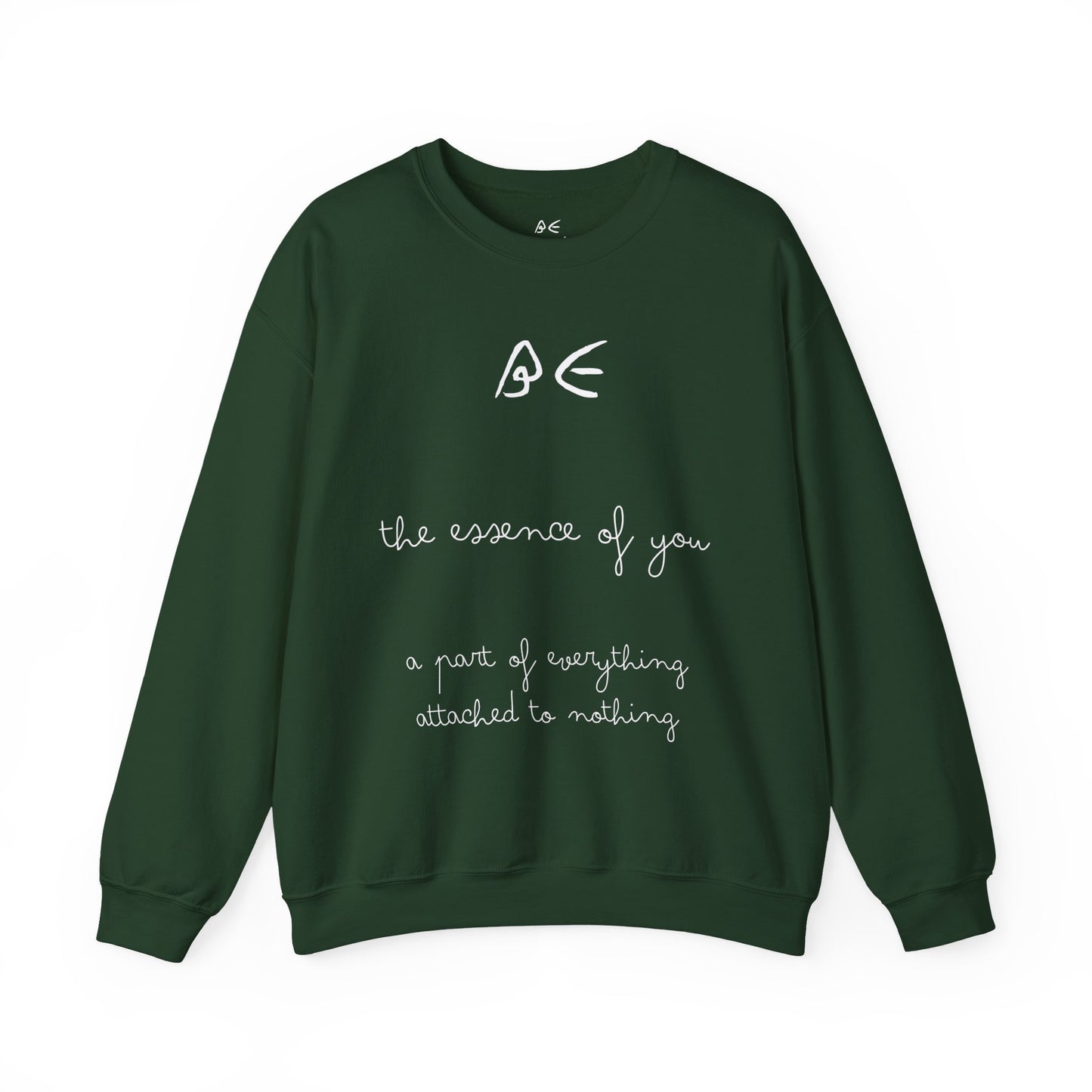 Full Quote Crewneck Sweatshirt w/ White Letters