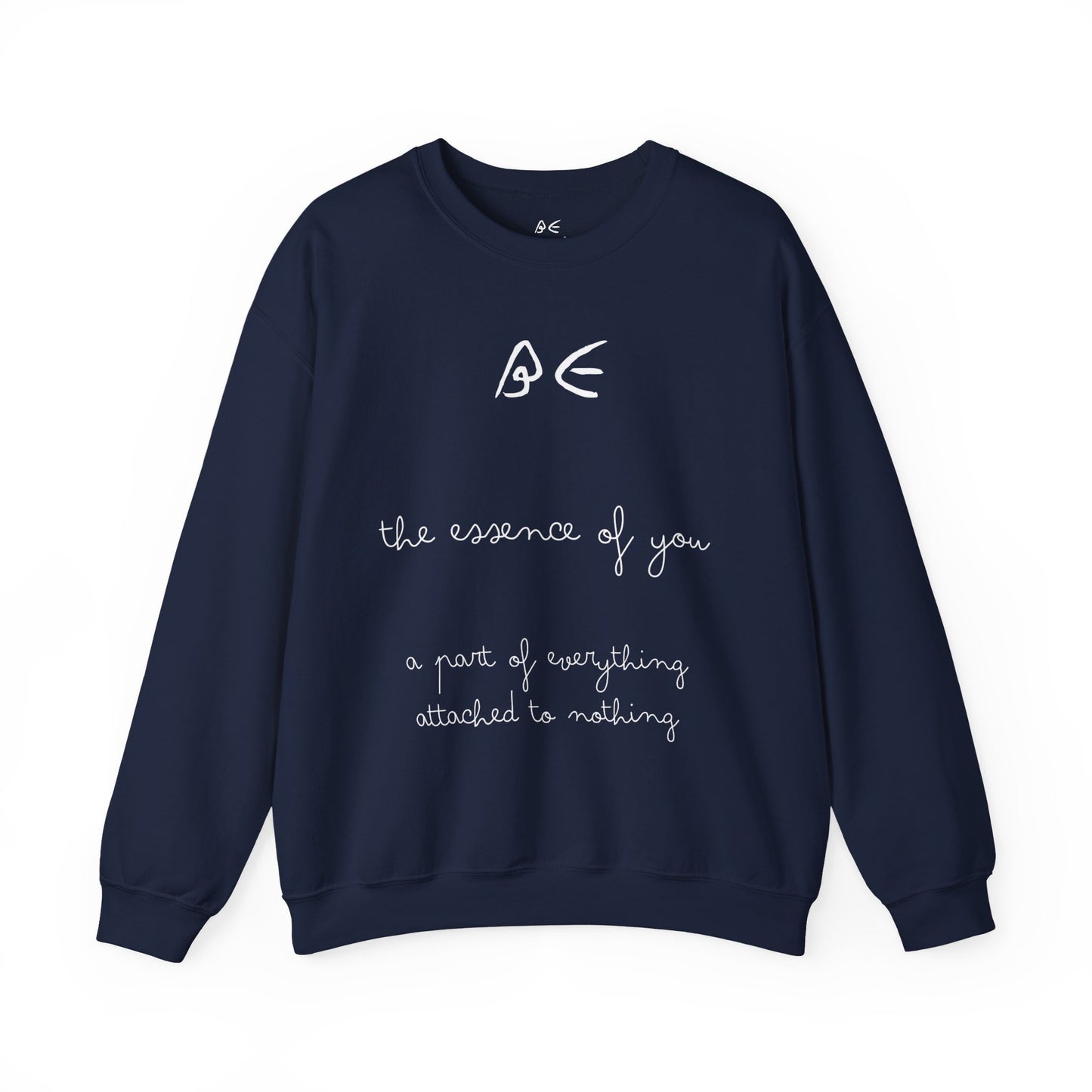 Full Quote Crewneck Sweatshirt w/ White Letters