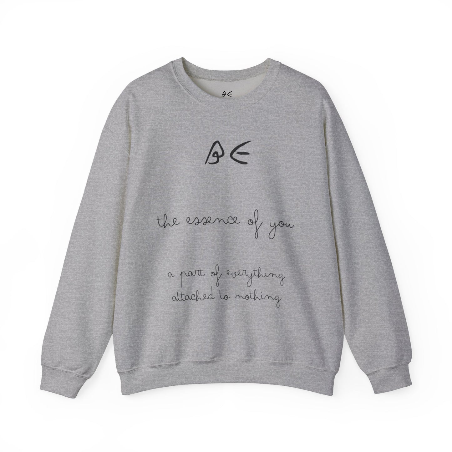 Full Quote Crewneck Sweatshirt w/ Black Letters