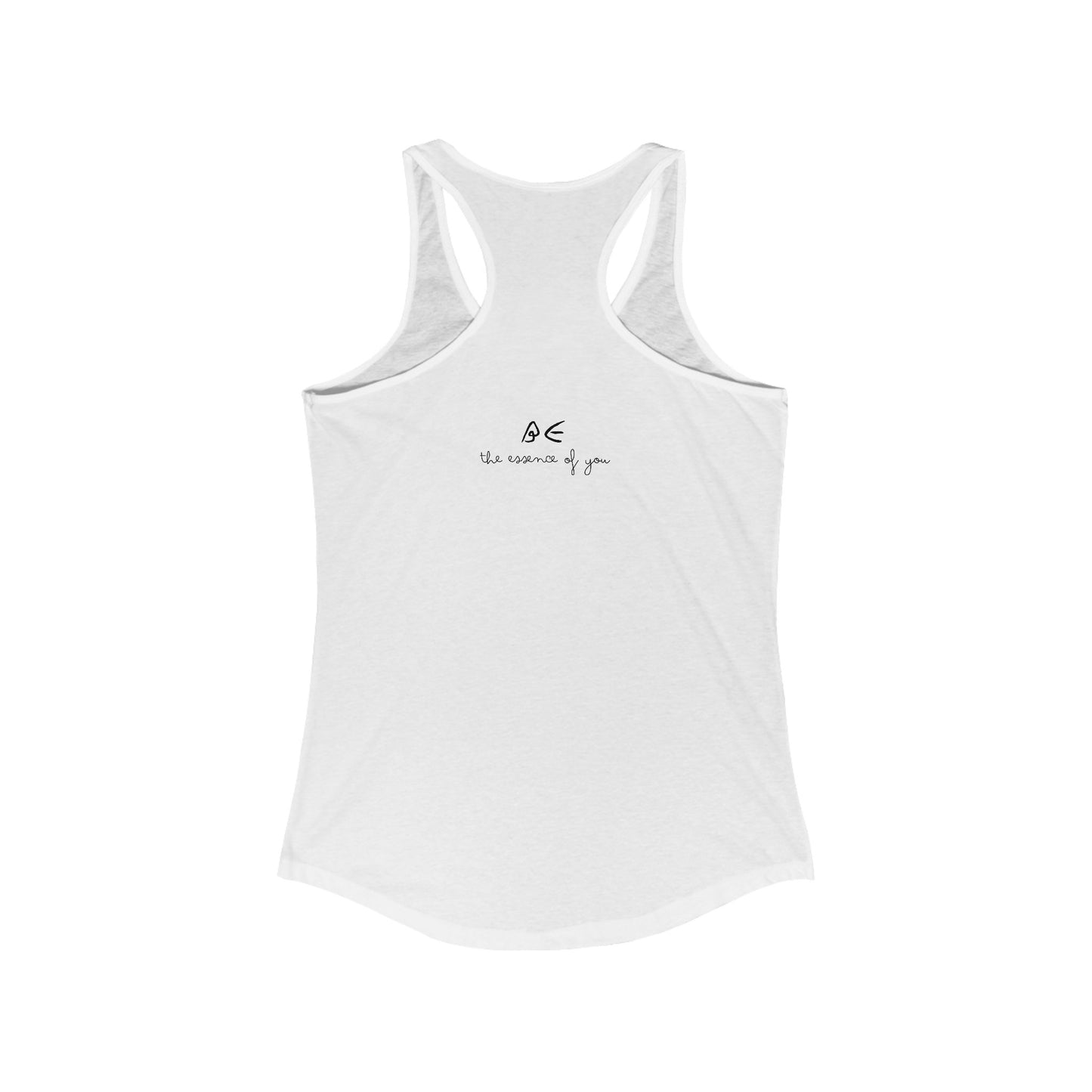 Women's Ideal Racerback Tank w/ Black Letters