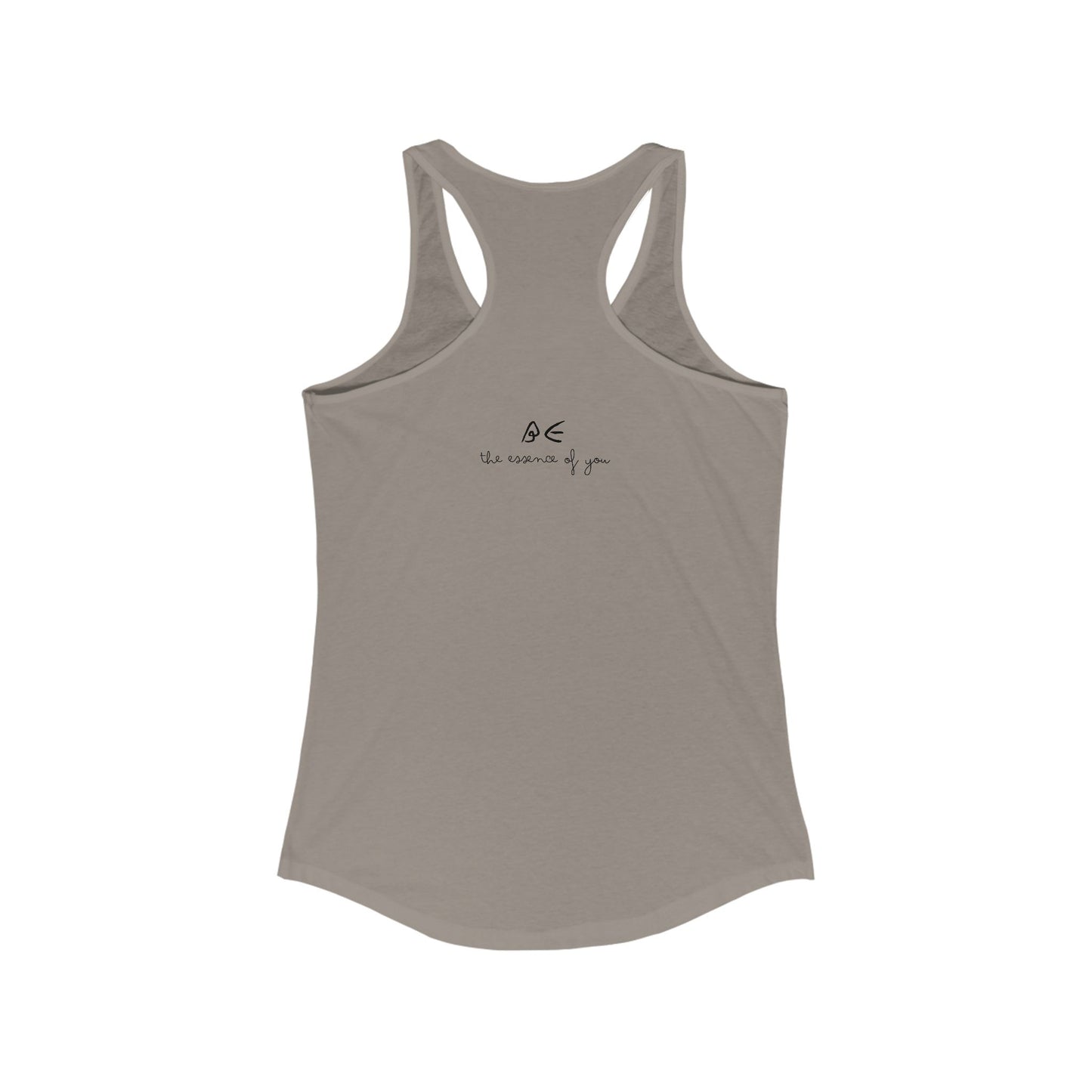 Women's Ideal Racerback Tank w/ Black Letters