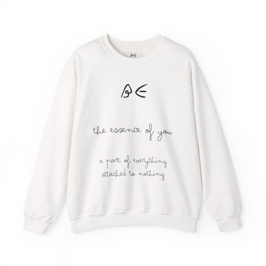 Full Quote Crewneck Sweatshirt w/ Black Letters