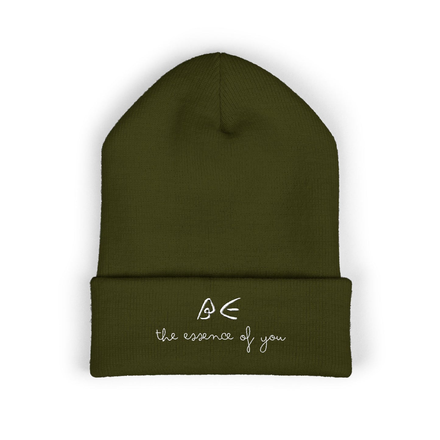 Stylish Embroidered Beanie for Cooler Adventures w/ White Letters