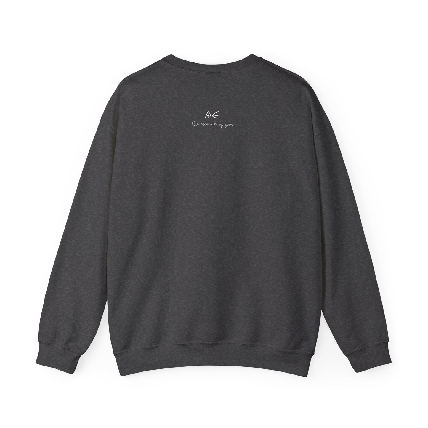 Full Quote Crewneck Sweatshirt w/ White Letters