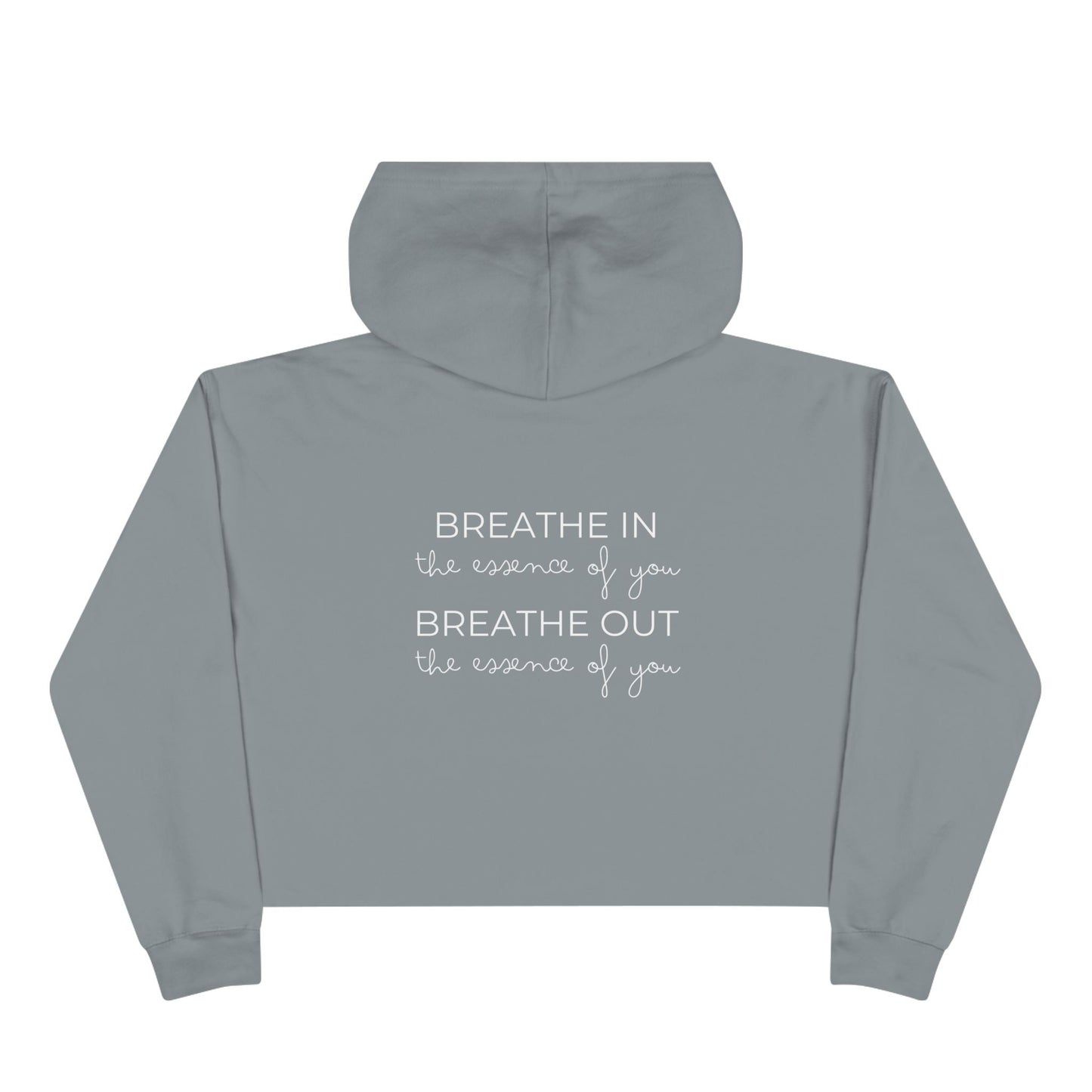 Breathe In Breathe Out Crop Hoodie - Unisex Stylish Sweatshirt