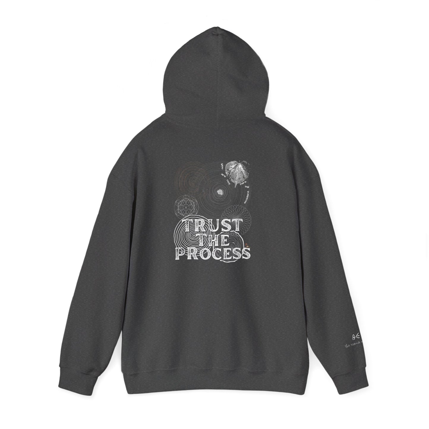 Unisex 'Trust The Process' Hoodie w/ White Letters