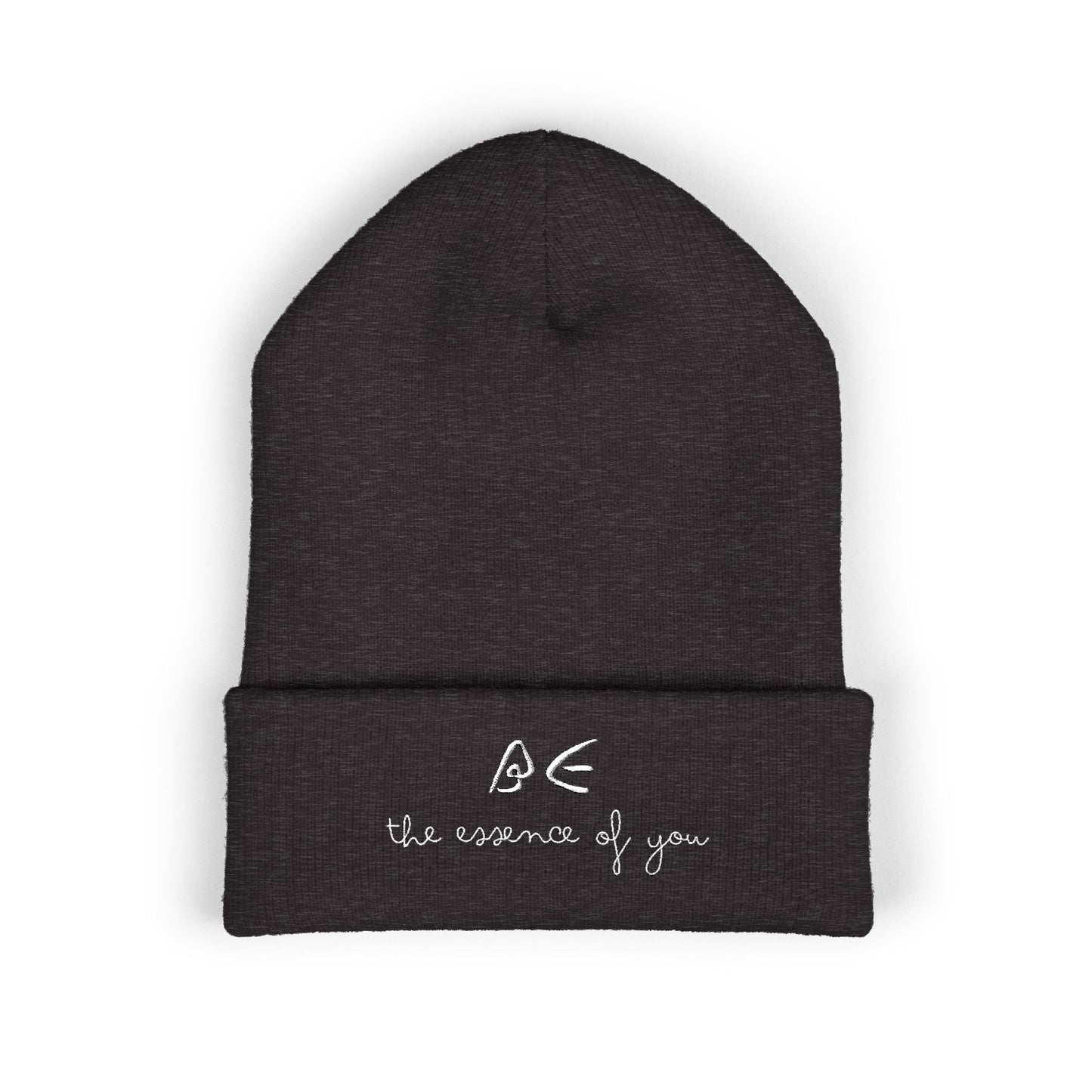 Stylish Embroidered Beanie for Cooler Adventures w/ White Letters