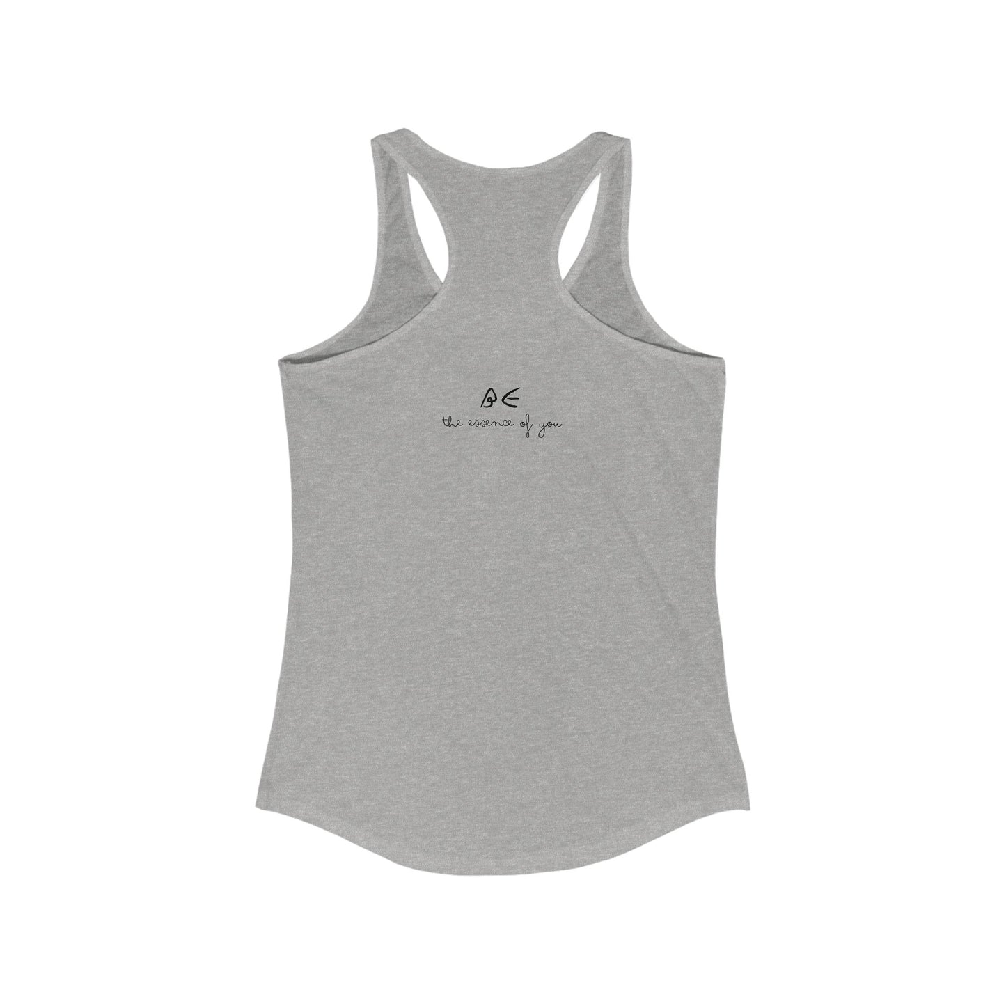 Women's Ideal Racerback Tank w/ Black Letters