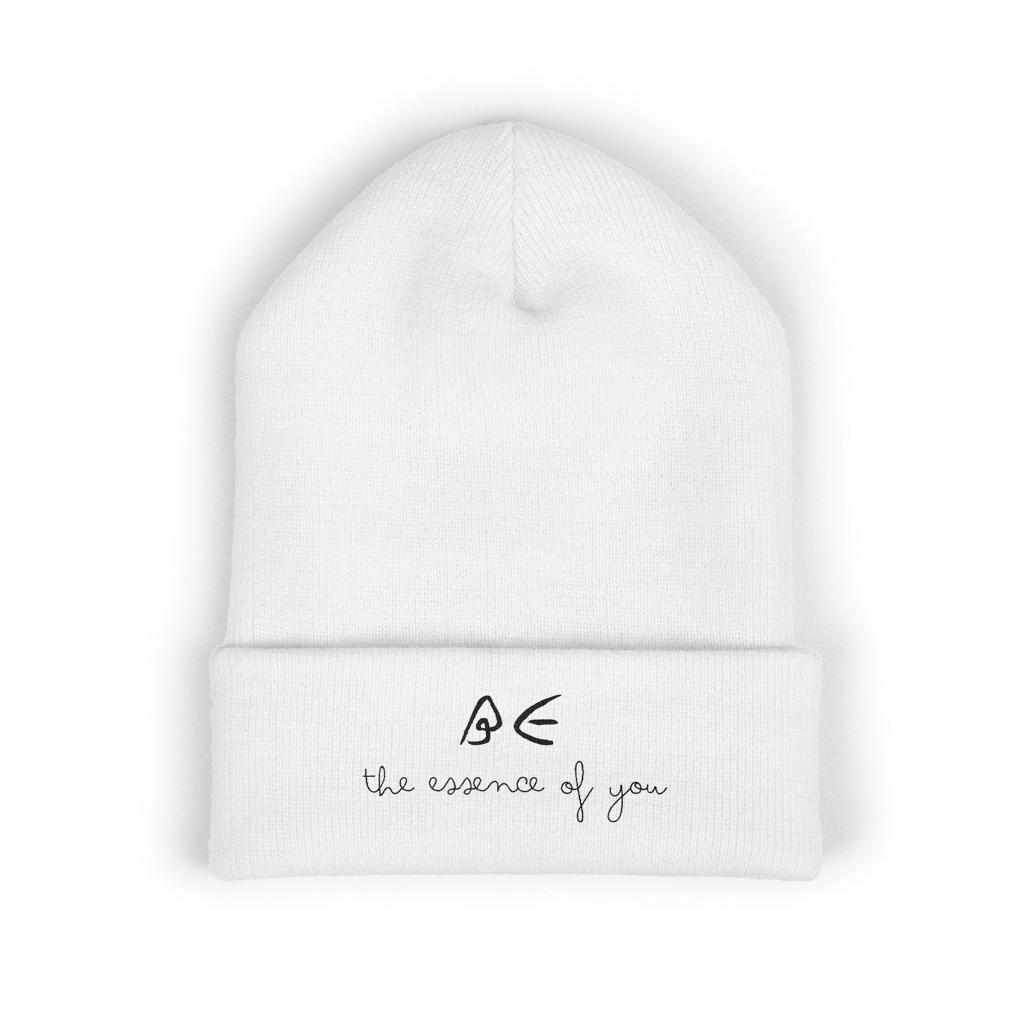 Stylish Embroidered Beanie for Cooler Adventures w/ Black Letters