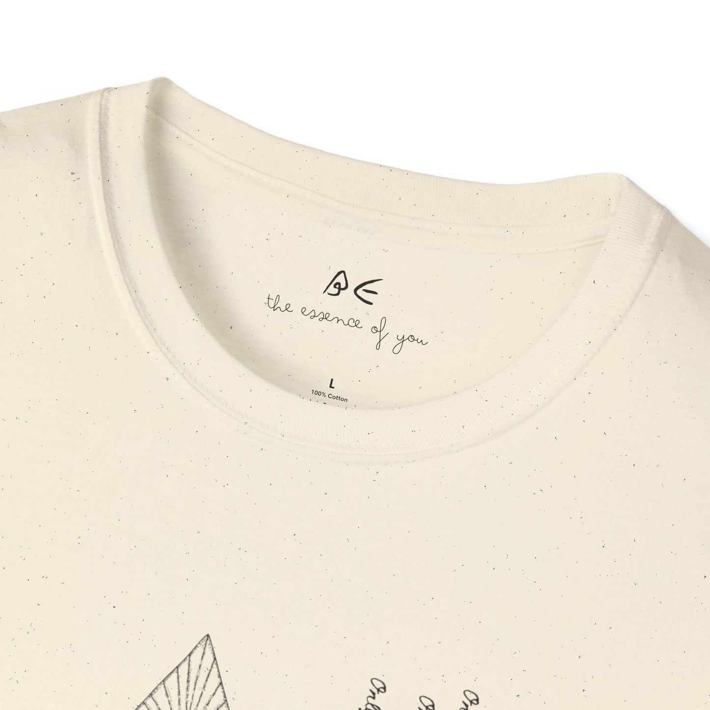 Spiritual Love Unisex Softstyle T-Shirt w/ Black Letters