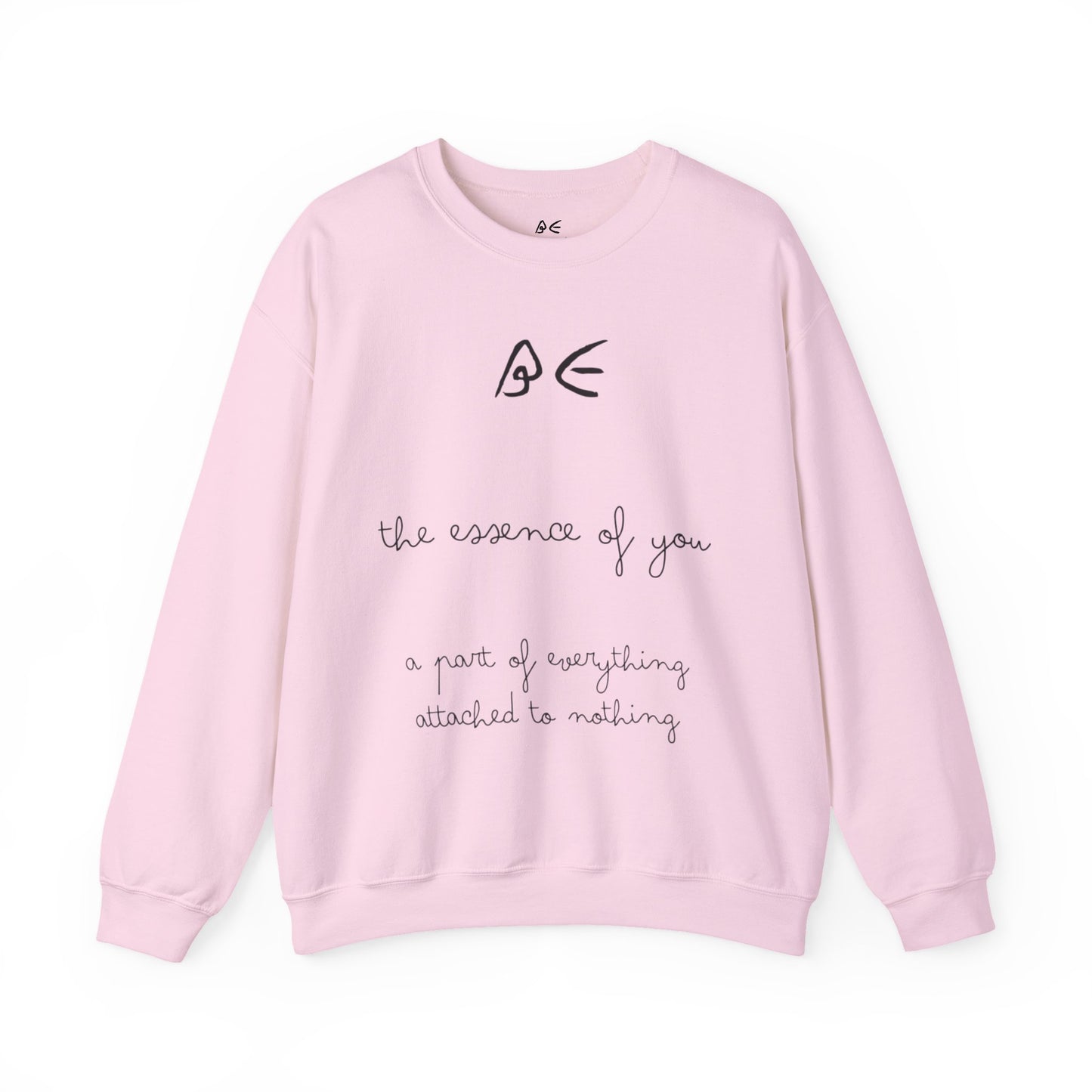 Full Quote Crewneck Sweatshirt w/ Black Letters