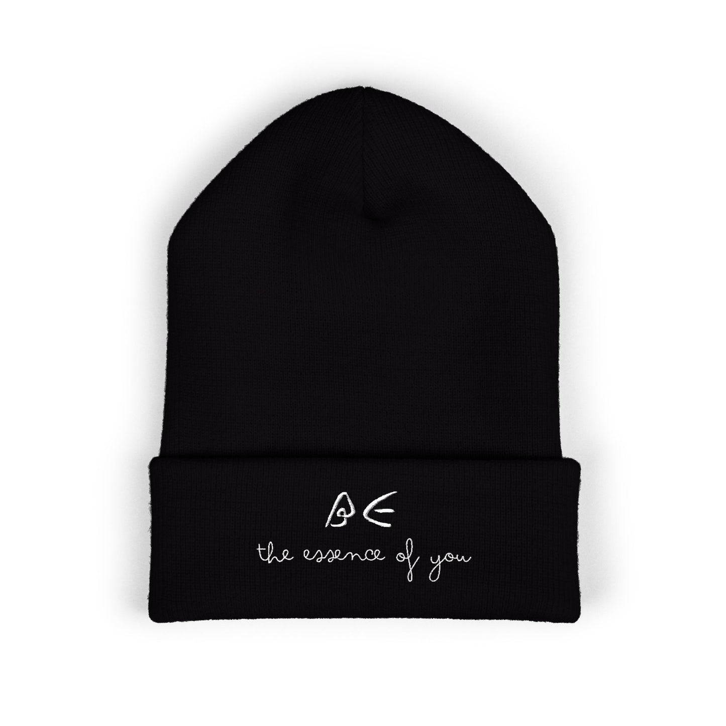 Stylish Embroidered Beanie for Cooler Adventures w/ White Letters