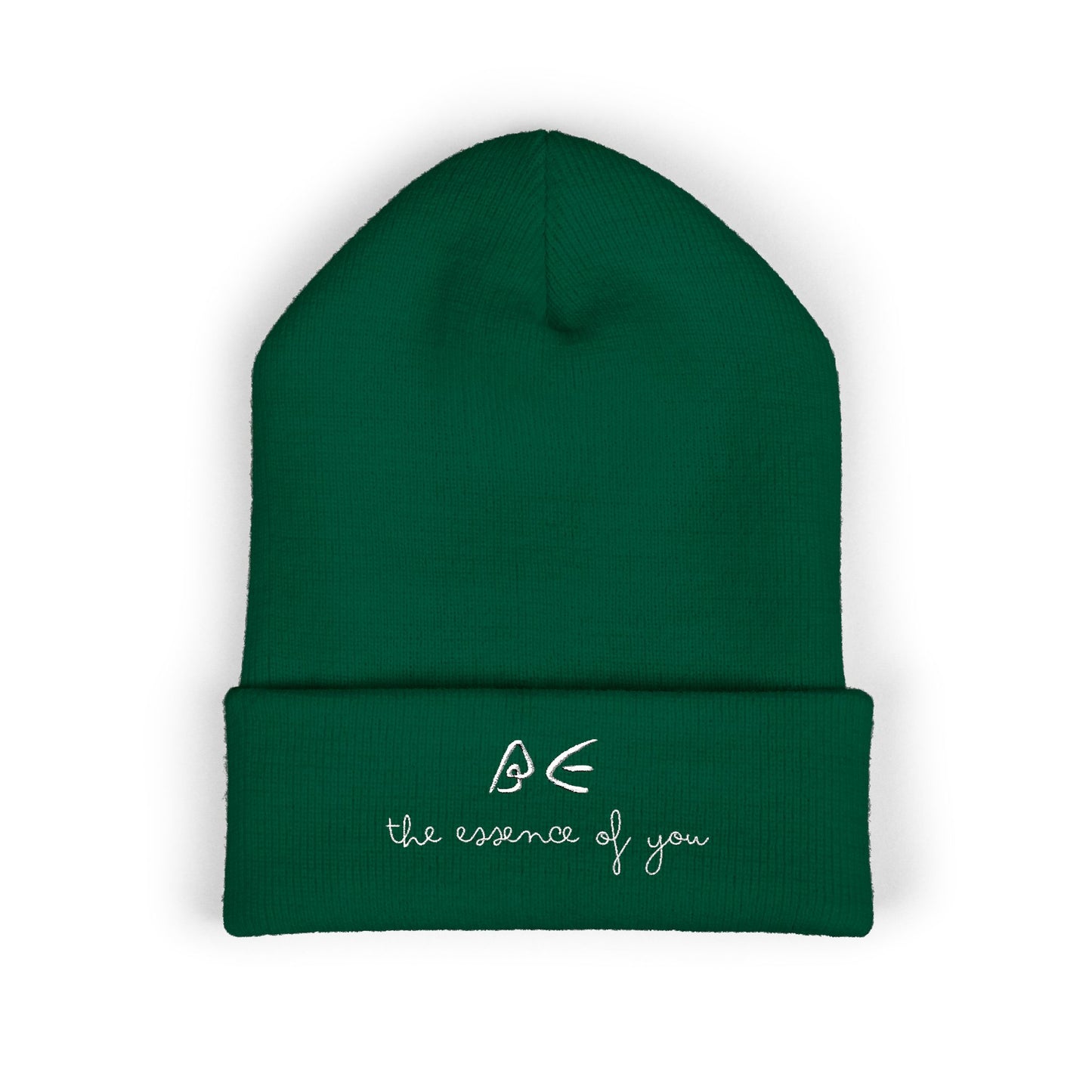 Stylish Embroidered Beanie for Cooler Adventures w/ White Letters