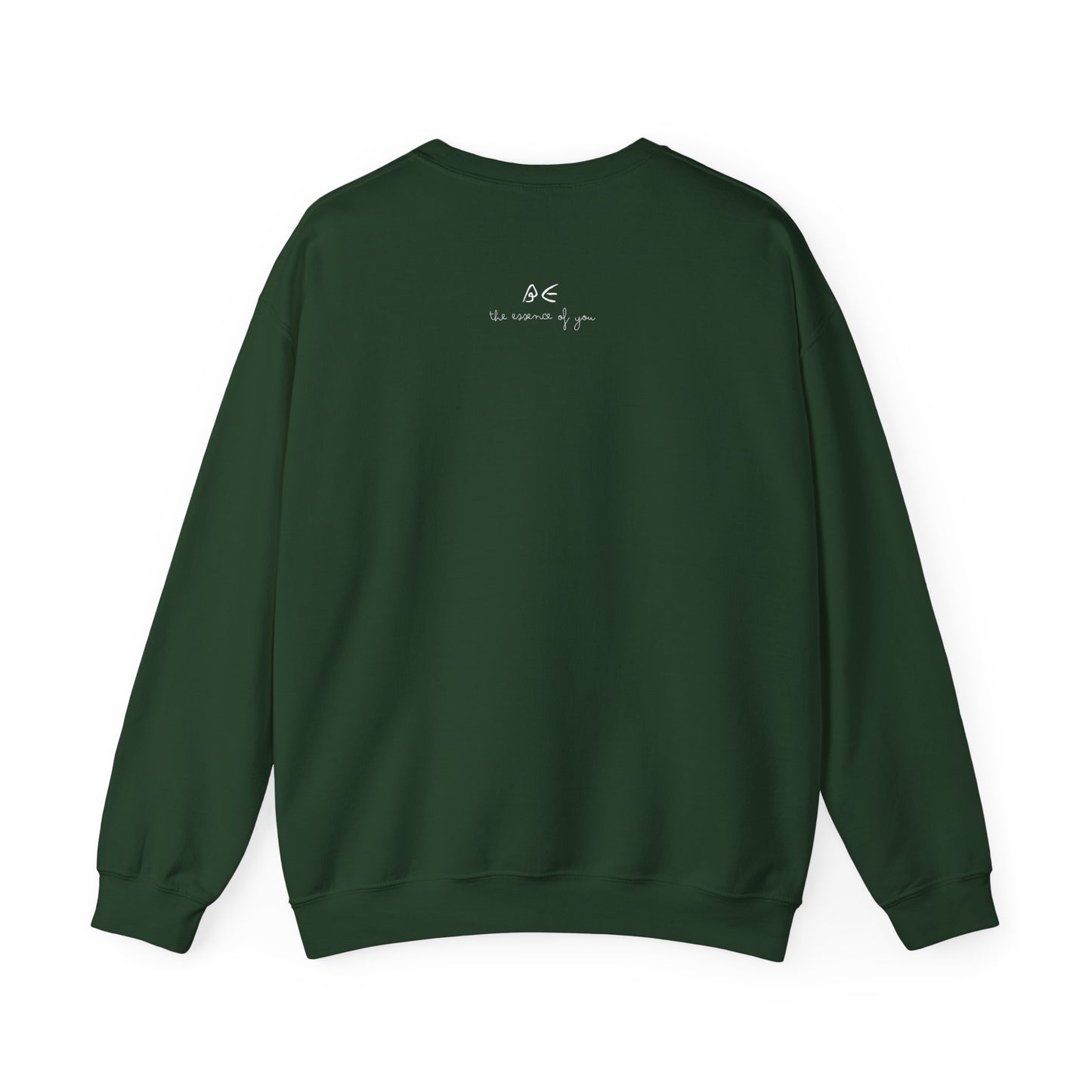 Full Quote Crewneck Sweatshirt w/ White Letters