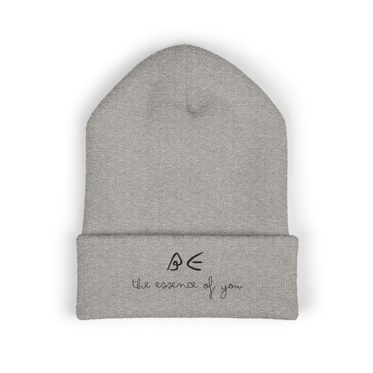 Stylish Embroidered Beanie for Cooler Adventures w/ Black Letters