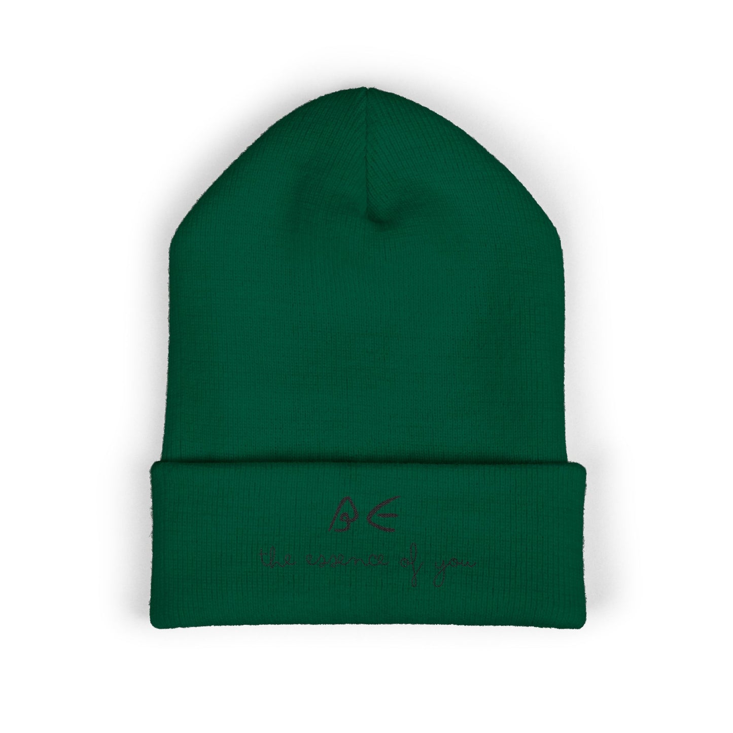 Stylish Embroidered Beanie for Cooler Adventures w/ Black Letters