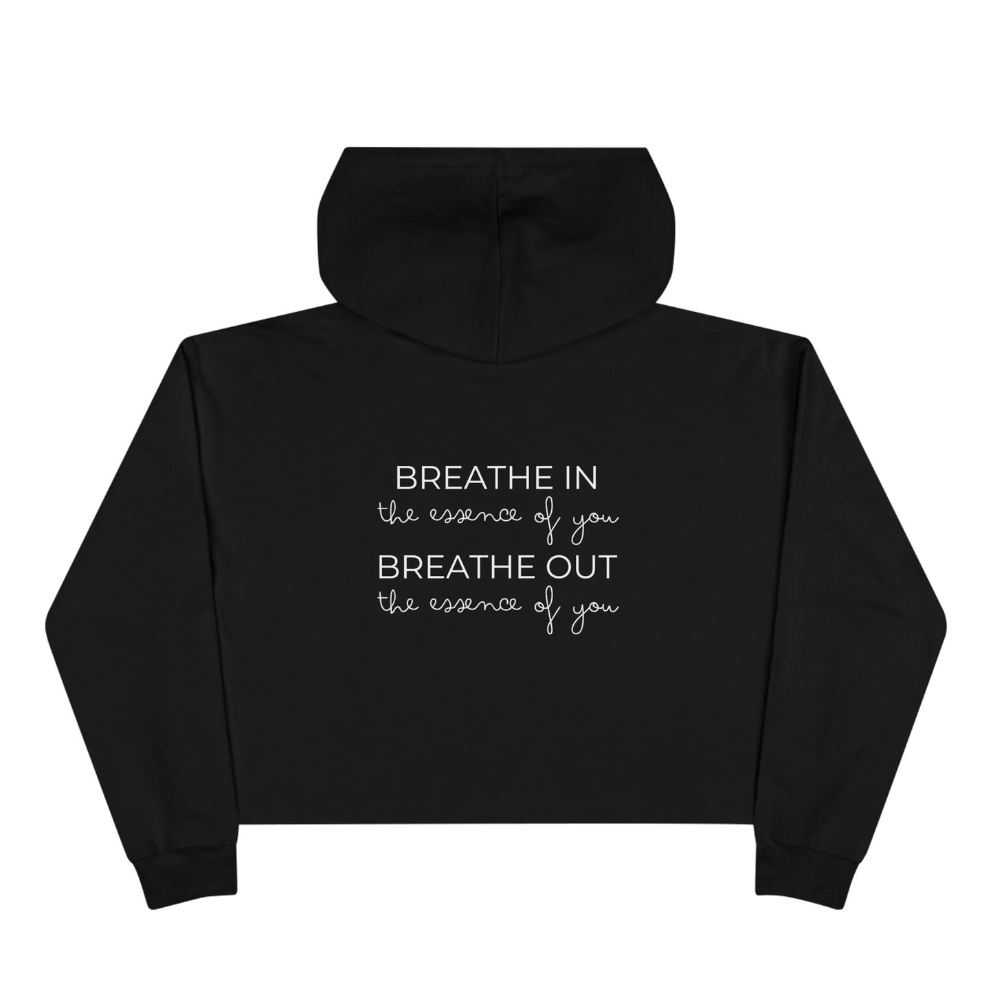Breathe In Breathe Out Crop Hoodie - Unisex Stylish Sweatshirt
