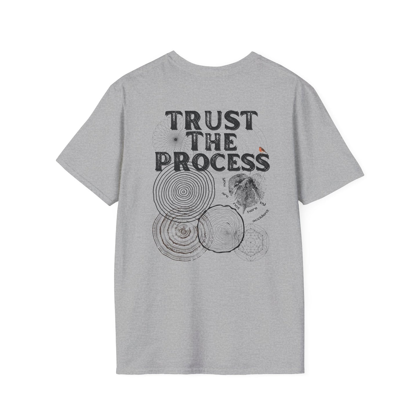 Unisex 'Trust The Process" T-Shirt w/ Black Letters